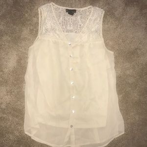 Contemporary Style Sleeveless Blouse Women’s Sz M